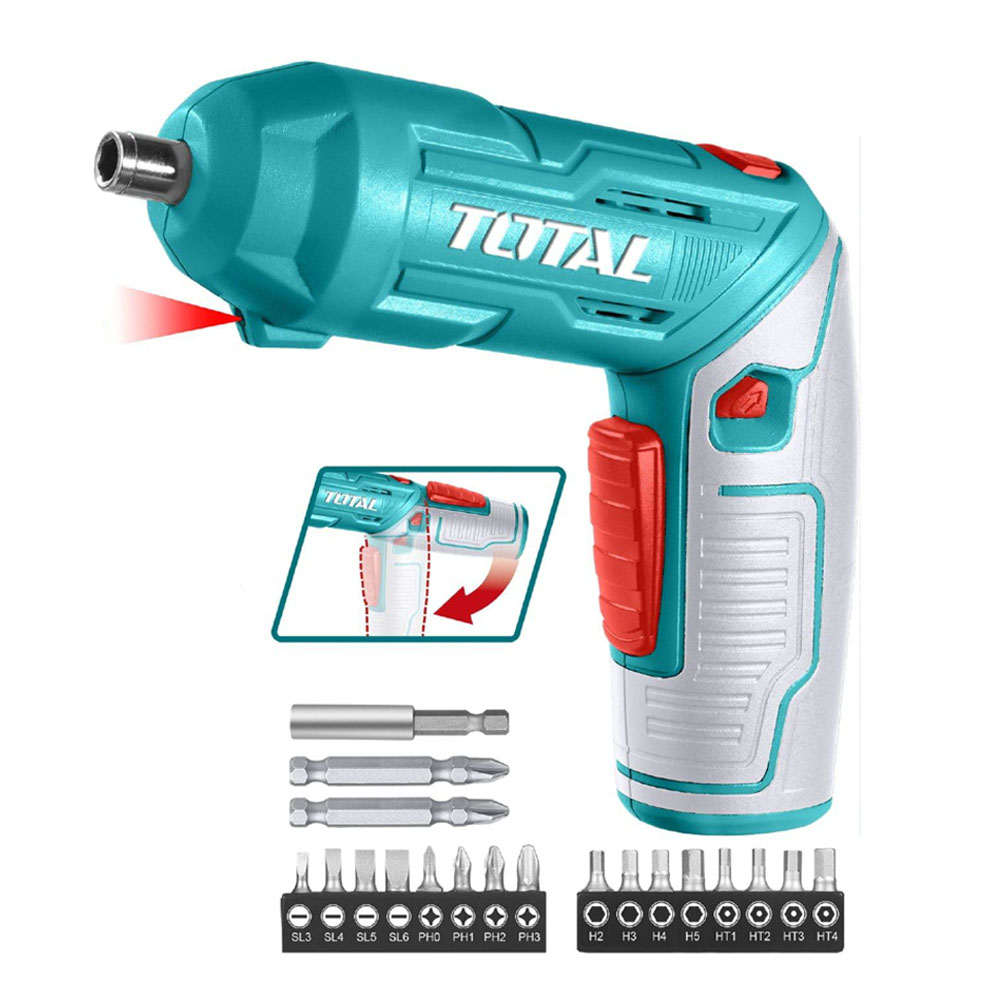 Atornillador Inalámbrico 4 V+19 Accesorios Industrial, Total - Image 2