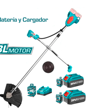 Guadaña Inalámbrica Brushless 40V Doble Batería De Litio 20V, Total