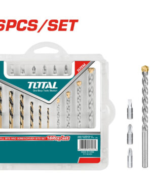 Juego de 16 Brocas Concreto y Metal, Total